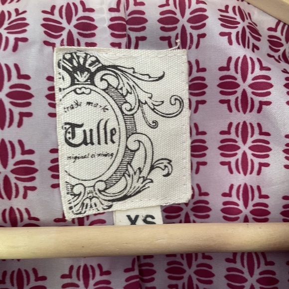 Tulle Magenta Lined Jacket - Picture 3 of 4